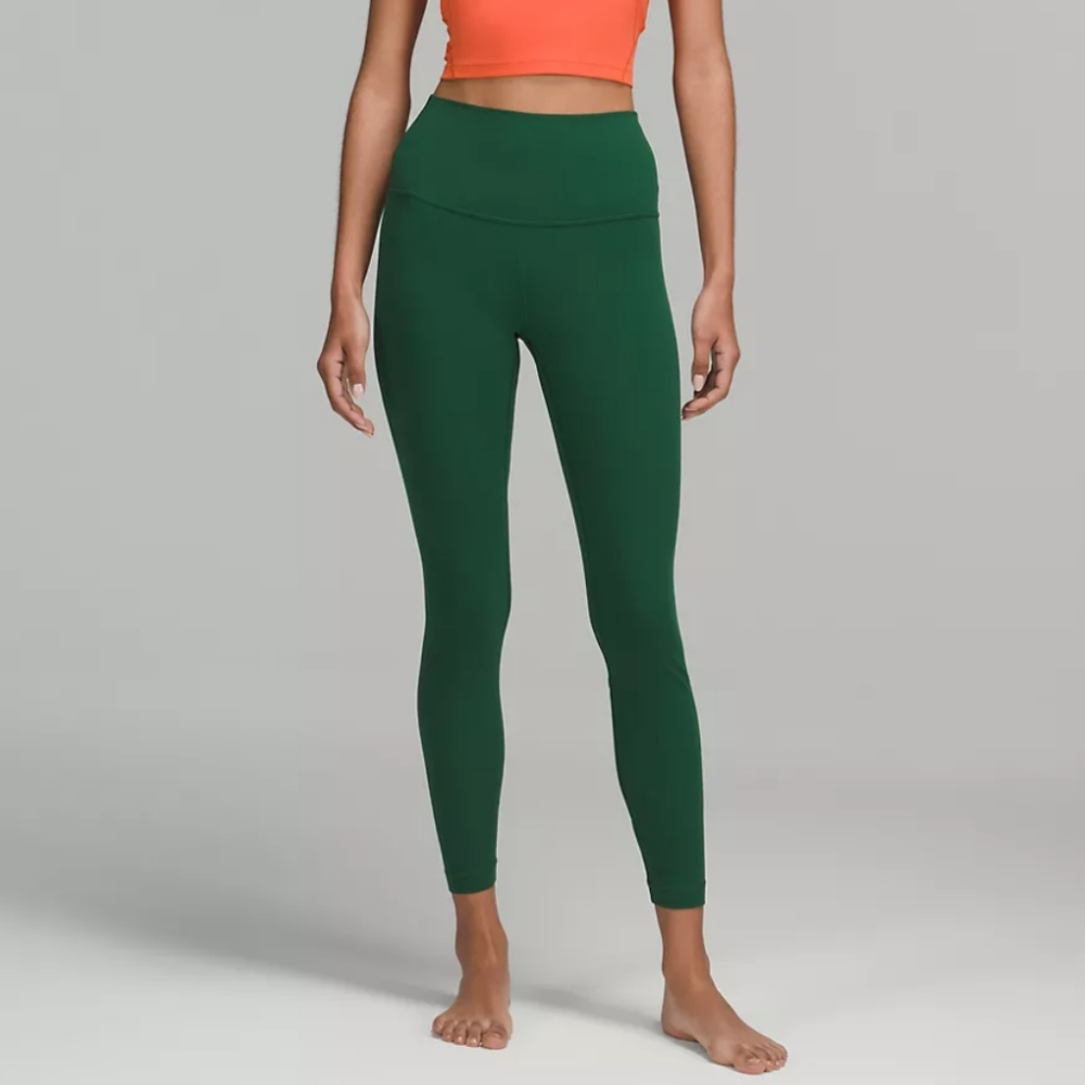 Lululemon Nulu Fabric Green Yoga Pants